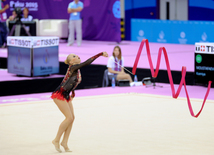 İlk Avropa Oyunlarında bədii gimnastika üzrə təsnifat yarışları keçirilir. Bakı, Azərbaycan, 19 iyun 2015